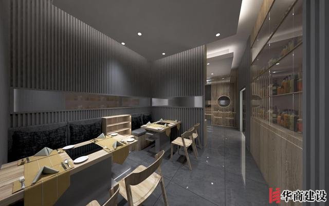 廣州170平日料店裝修，設(shè)計(jì)后實(shí)用餐位達(dá)到56位